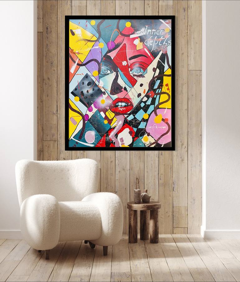 Original Abstract Expressionism Abstract Painting by Kiana Lu