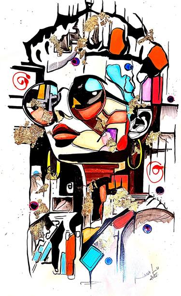 Original Abstract Expressionism Abstract Painting by Kiana Lu