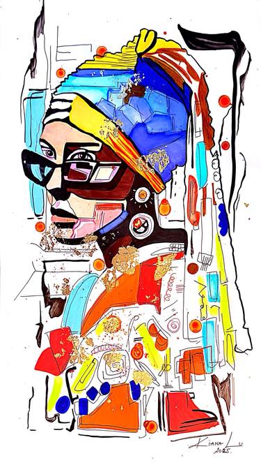 Original Abstract Expressionism Abstract Painting by Kiana Lu