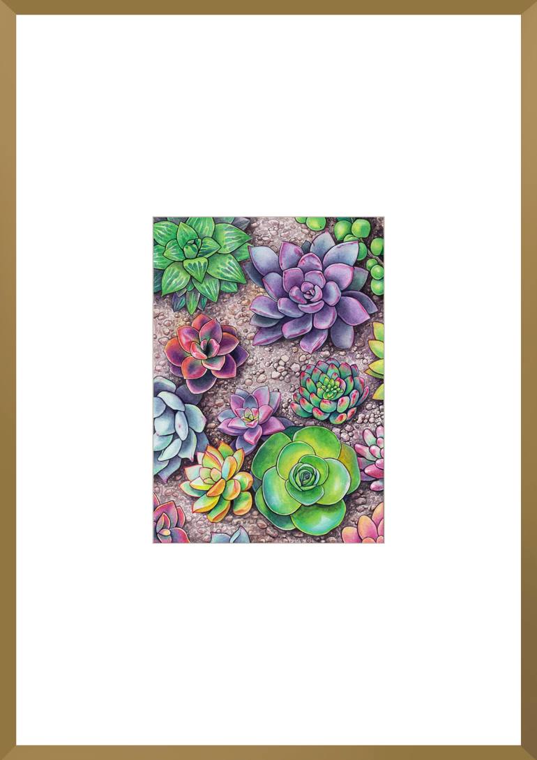 Original Illustration Botanic Painting by Alesia Nikalayeva