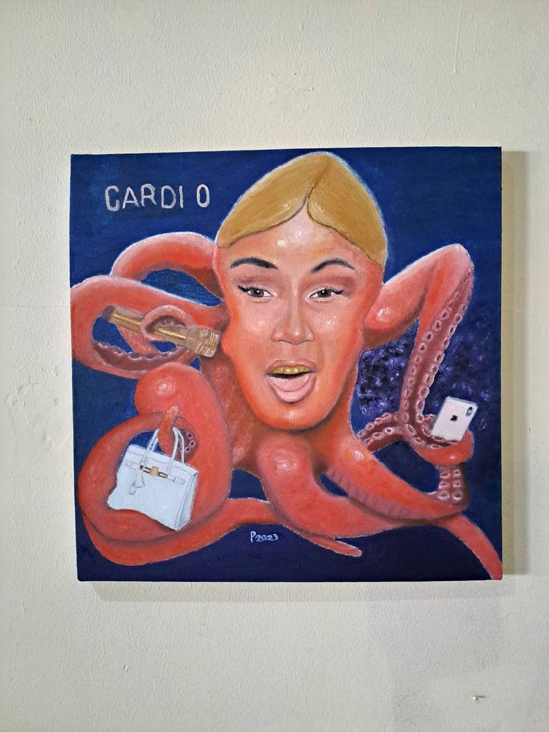 Original Surrealism Celebrity Painting by Pramu Kanjutium