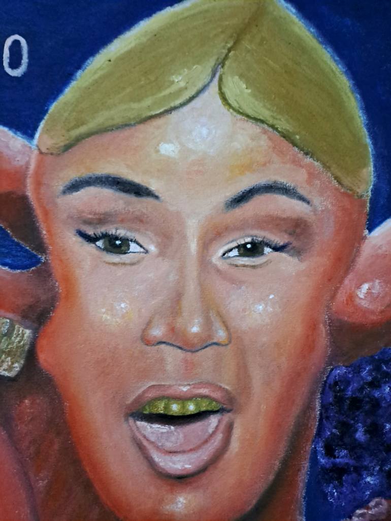 Original Surrealism Celebrity Painting by Pramu Kanjutium