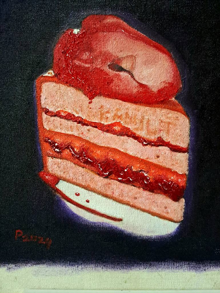 Original Pop Art Food & Drink Painting by Pramu Kanjutium
