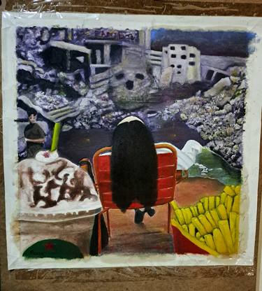 Original Realism Food & Drink Painting by Pramu Kanjutium
