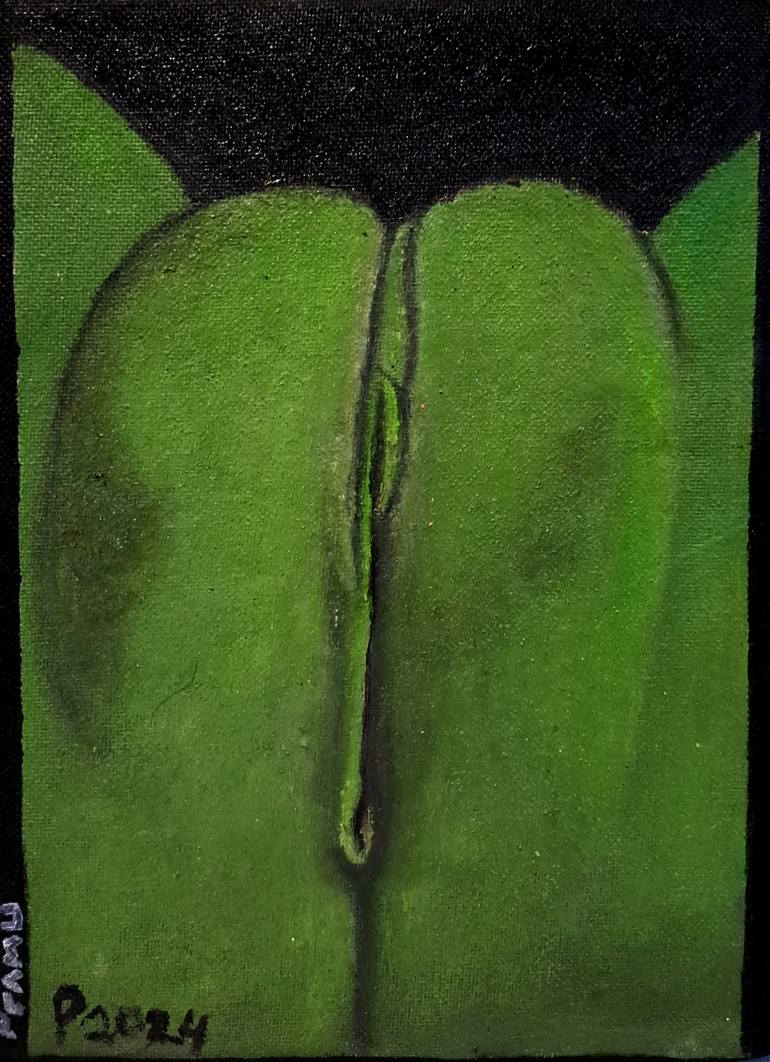 Original Abstract Nude Painting by Pramu Kanjutium