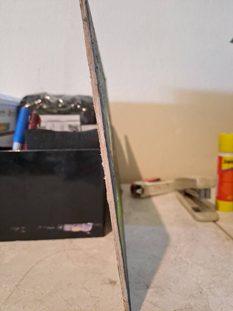 Original Surrealism Landscape Painting by Pramu Kanjutium