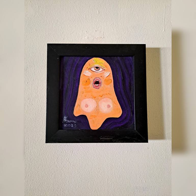 Original Figurative Erotic Painting by Pramu Kanjutium