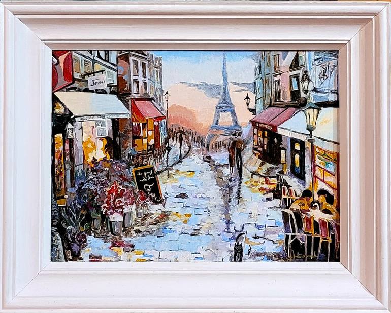 Original Fine Art Cities Painting by Alina Lark