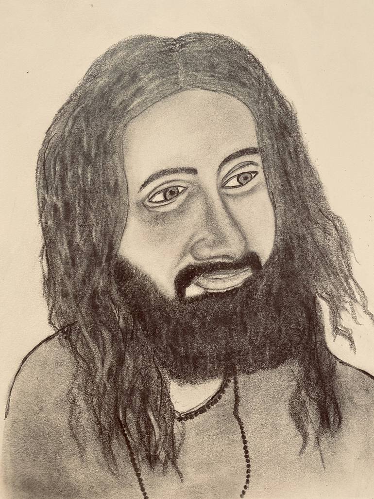 Sri Sri Ravi Shankar Drawing by Nitin Gambhir | Saatchi Art