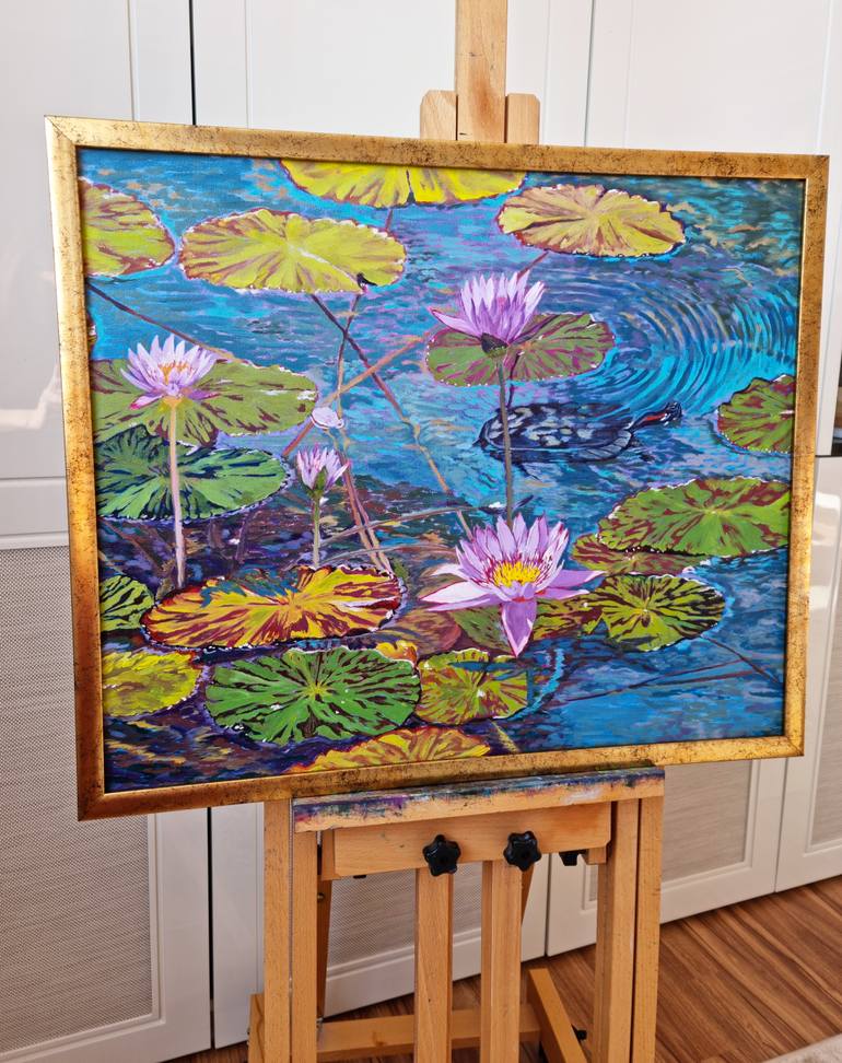 Original Impressionism Nature Drawing by Zulfiya Mukhamadeyeva