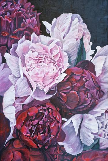 Original Impressionism Floral Paintings by Zulfiya Mukhamadeyeva