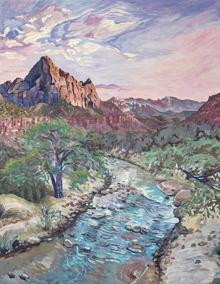 Print of Impressionism Nature Paintings by Zulfiya Mukhamadeyeva