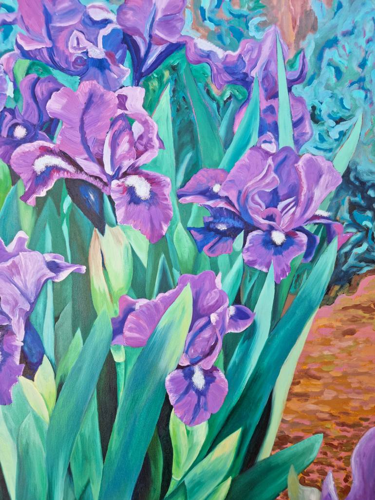 Original Abstract Botanic Painting by Zulfiya Mukhamadeyeva