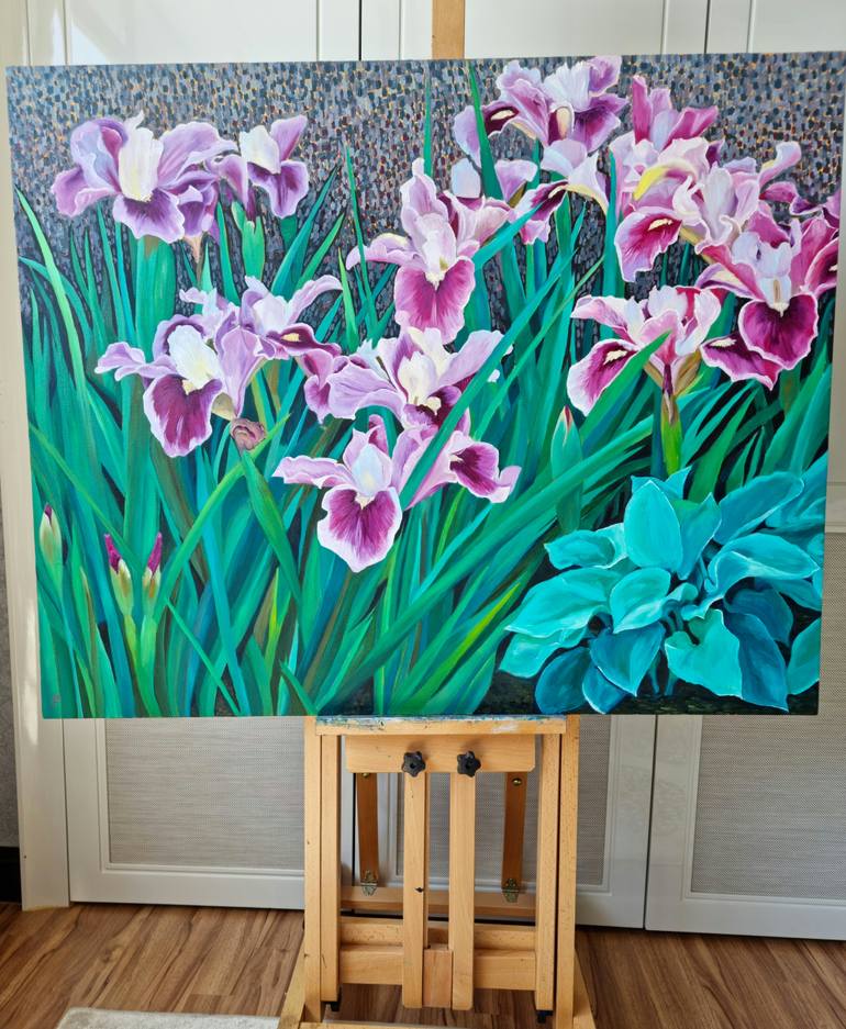 Original Abstract Botanic Painting by Zulfiya Mukhamadeyeva