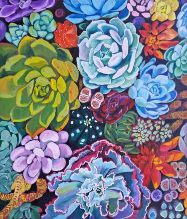 Print of Impressionism Floral Paintings by Zulfiya Mukhamadeyeva