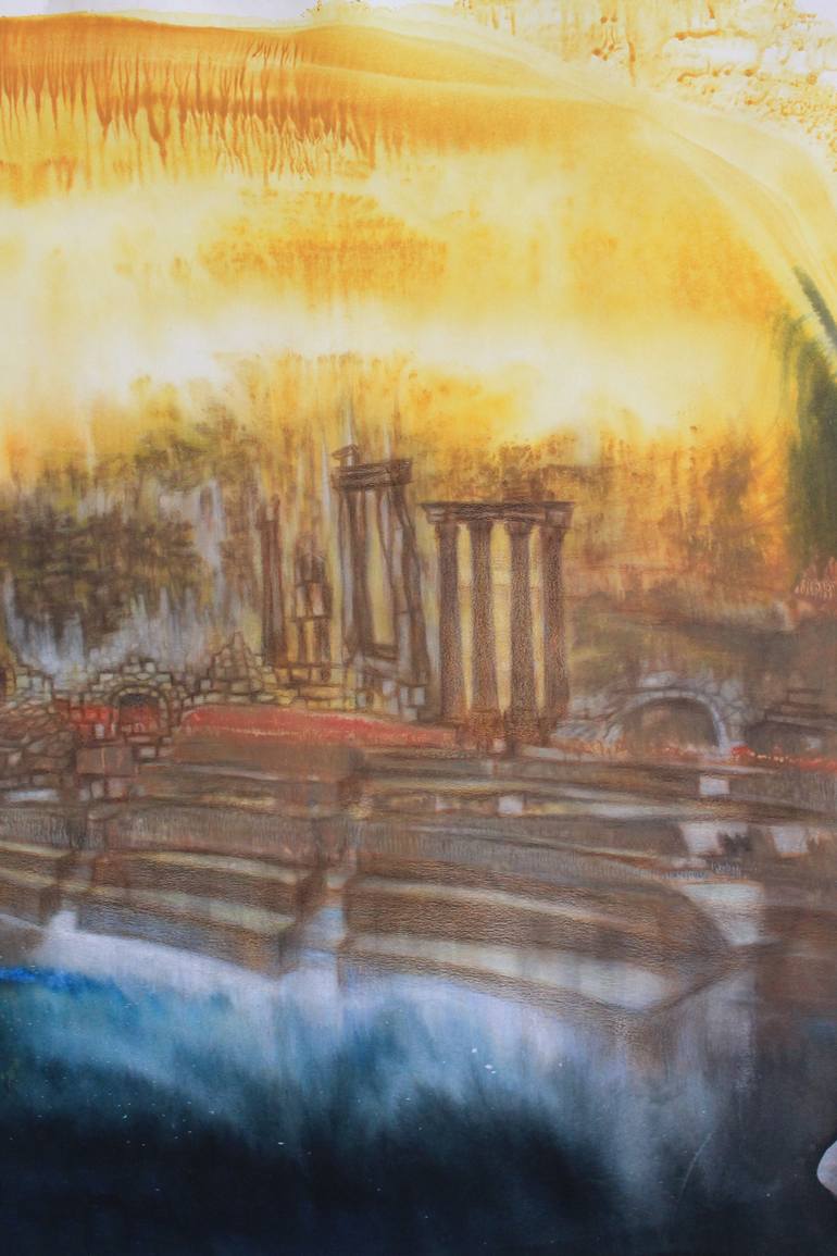 Original Realism Landscape Painting by Aizhan Kalshora