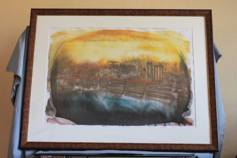 Original Realism Landscape Painting by Aizhan Kalshora