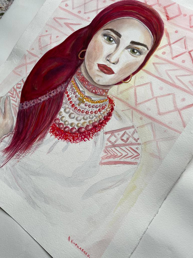 Original Impressionism People Painting by Viktoriia Kyrylenko