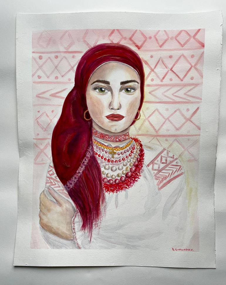 Original Impressionism People Painting by Viktoriia Kyrylenko