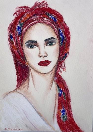 Original Illustration Portrait Paintings by Viktoriia Kyrylenko