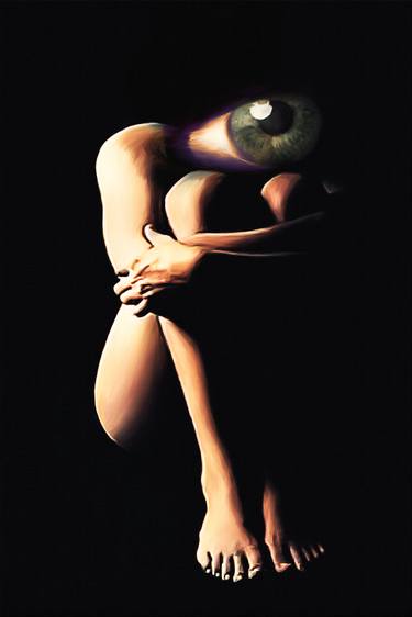 Living Poetry Series- MARK TIME- Abstract Nude Woman figure thumb