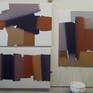 studio view with two other pieces from the new 2018 series...