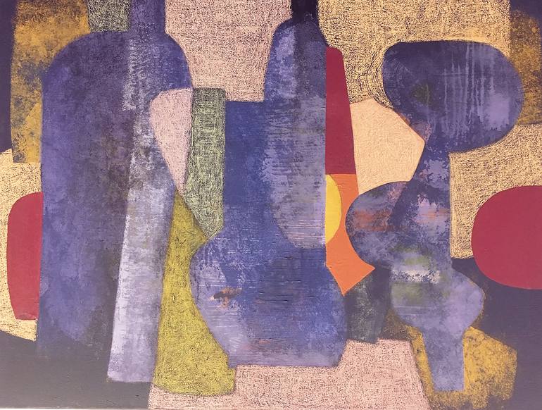 Original Cubism Abstract Paintings by Denise Marts
