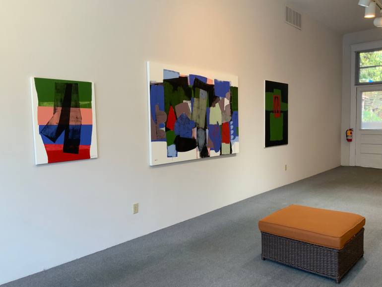 Original Cubism Abstract Painting by Denise Marts