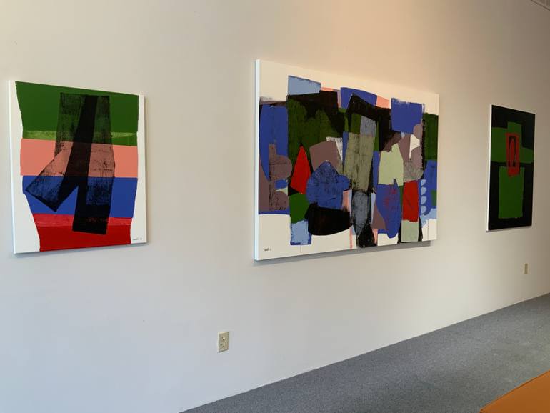 Original Cubism Abstract Painting by Denise Marts