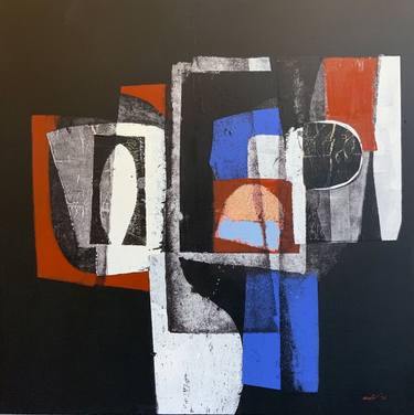 Original Cubism Abstract Paintings by Denise Marts