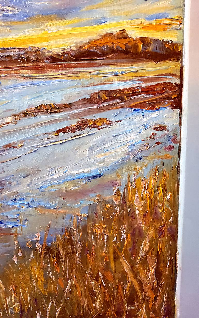 Original Impressionism Landscape Painting by Olena Stepanovych