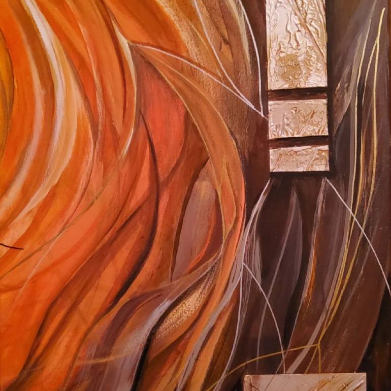 Original Abstract Expressionism Abstract Painting by Olena Stepanovych