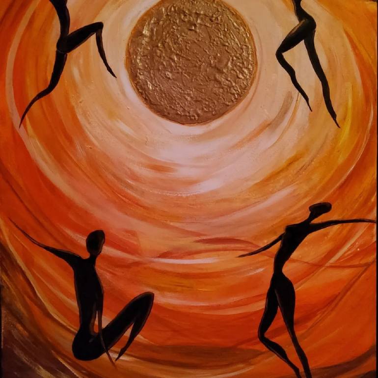 Original Abstract Expressionism Abstract Painting by Olena Stepanovych