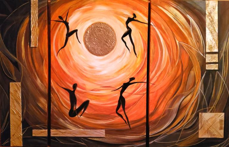 Original Abstract Expressionism Abstract Painting by Olena Stepanovych