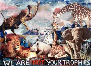 Original Animal Collage by Tanya Roland