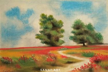 Original Abstract Landscape Paintings by Sana Fatima