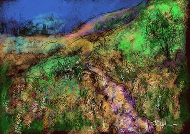 Print of Expressionism Landscape Mixed Media by Jeremy Holton