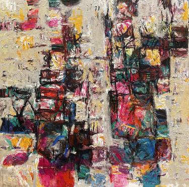 Original Abstract Expressionism Abstract Paintings by THAER KHAZEM