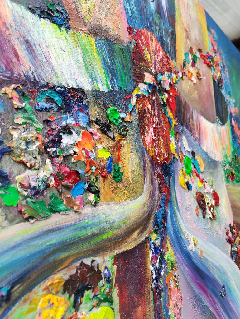 Original Abstract Expressionism Abstract Painting by Nadiya Pankova