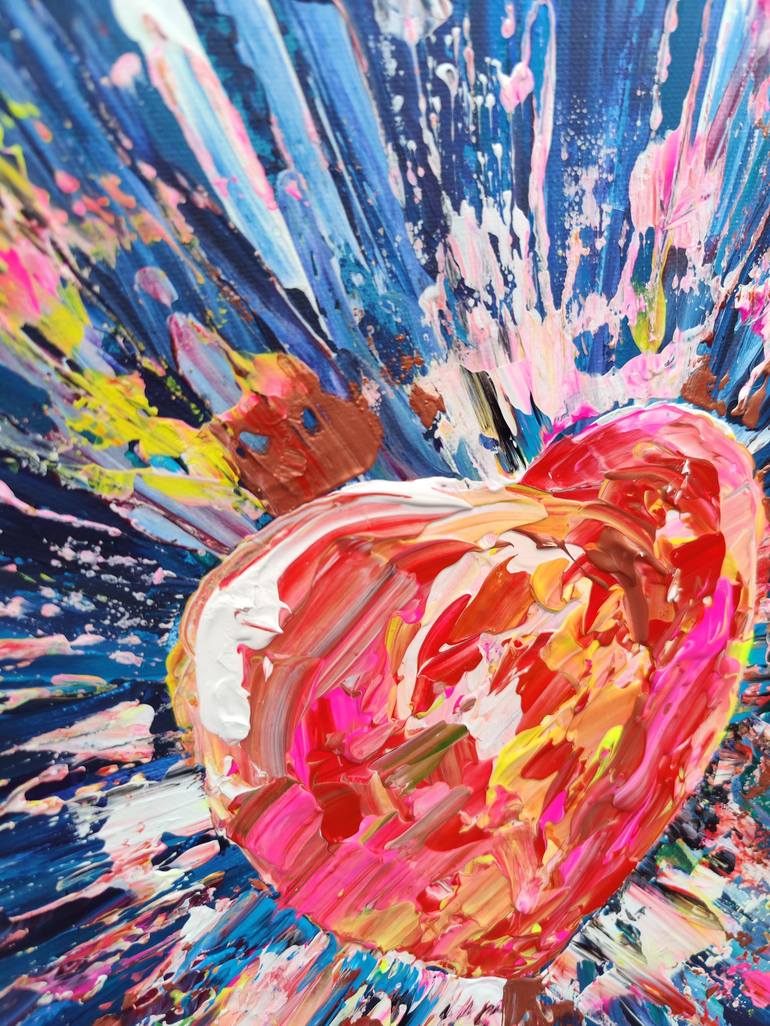 Original Abstract Expressionism Love Painting by Nadiya Pankova