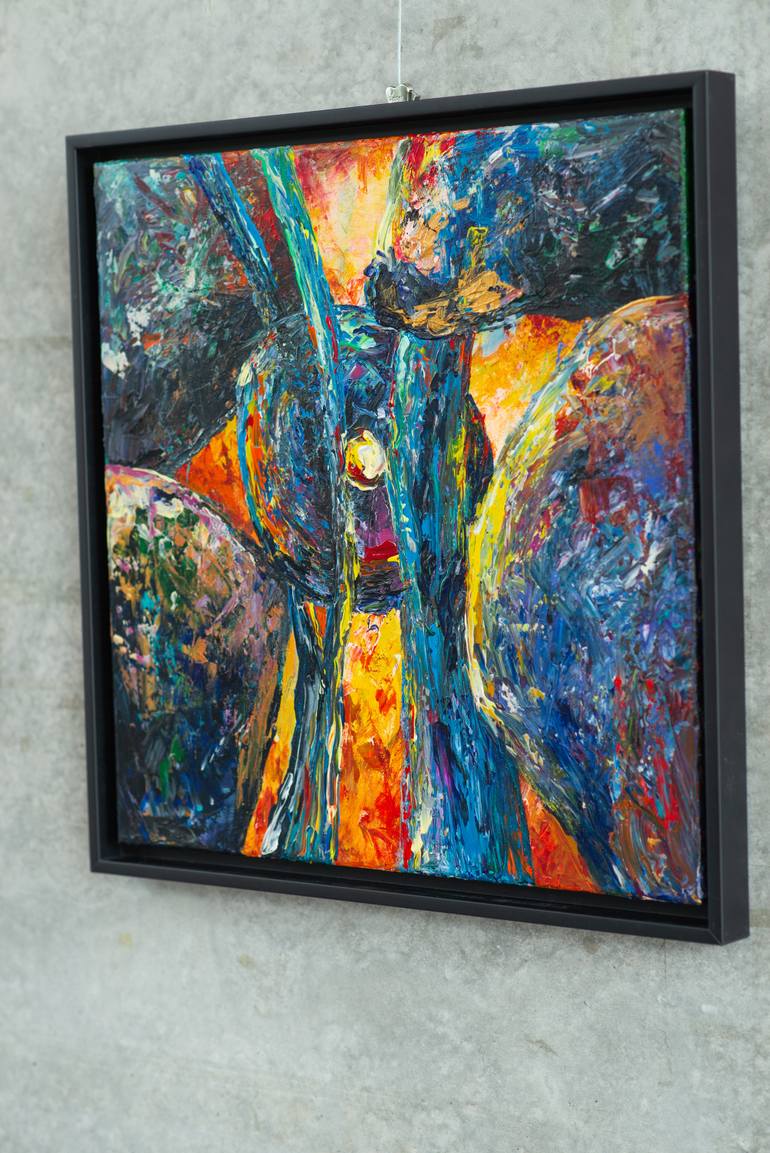 Original Abstract Expressionism Abstract Painting by Nadiya Pankova