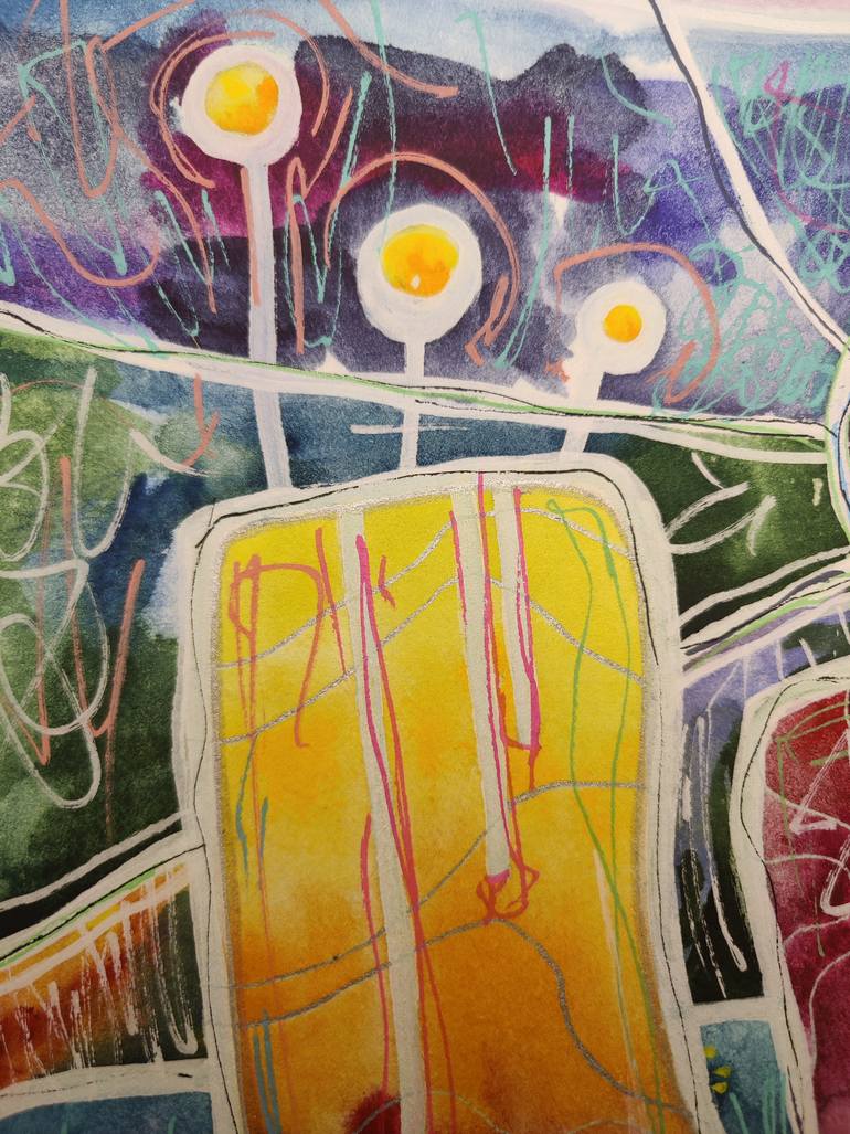 Original Cubism Abstract Painting by Nadiya Pankova
