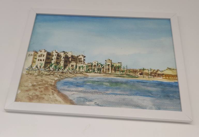 Original Abstract Beach Painting by Nadiya Pankova