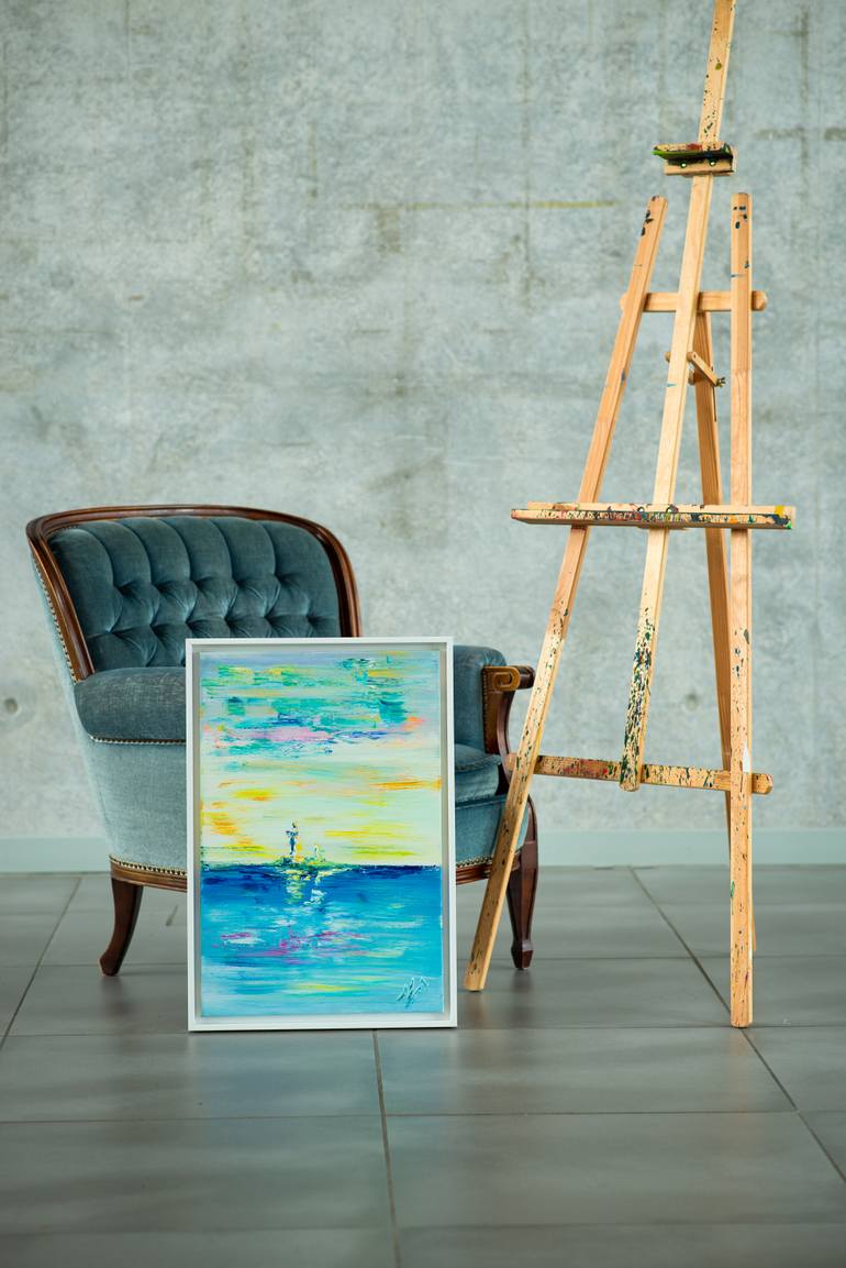 Original Abstract Expressionism Landscape Painting by Nadiya Pankova