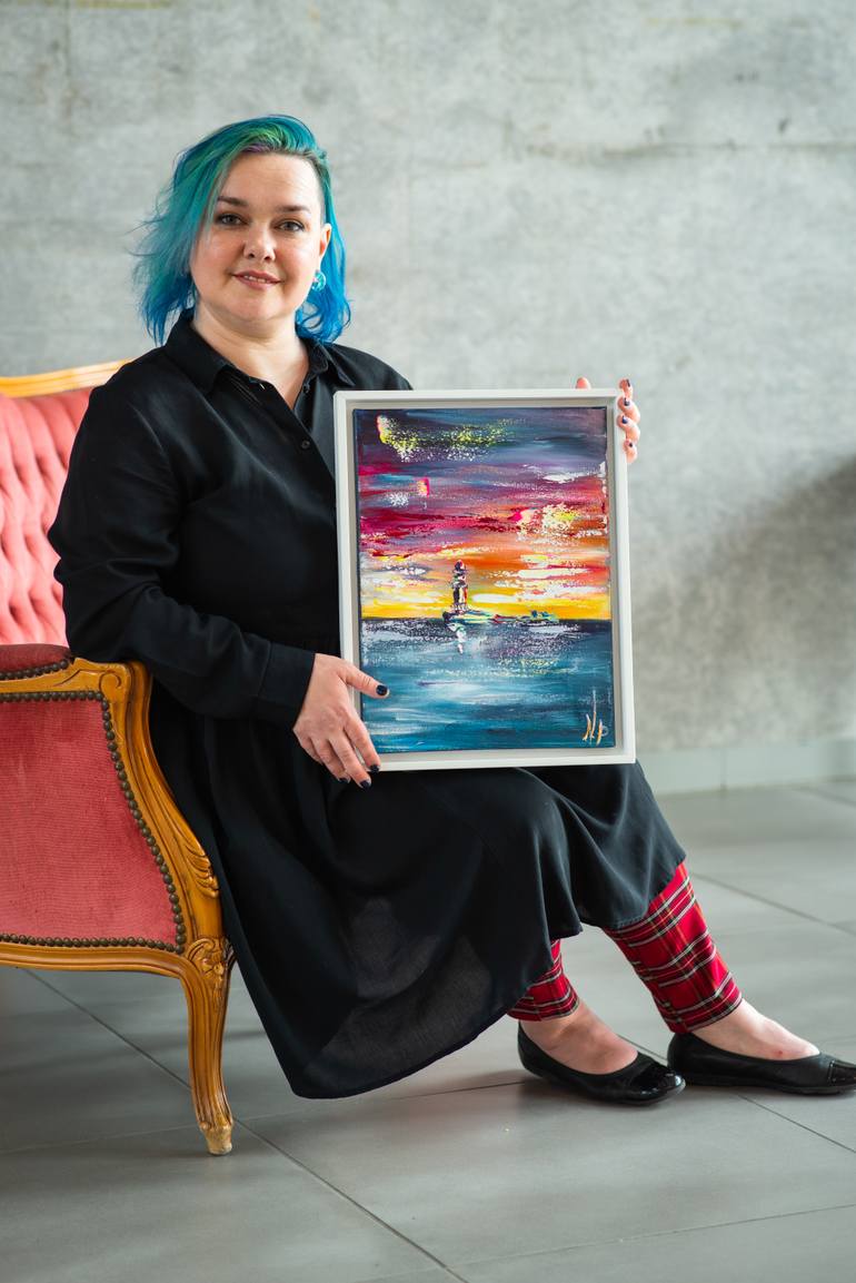 Original Abstract Expressionism Abstract Painting by Nadiya Pankova