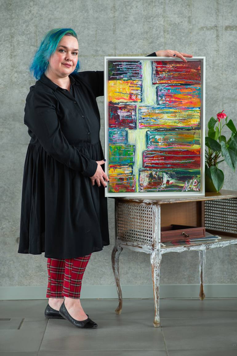 Original Abstract Expressionism Abstract Painting by Nadiya Pankova