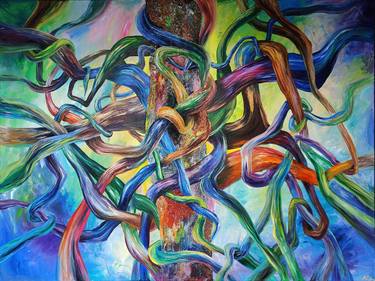 Original Abstract Expressionism Abstract Paintings by Nadiya Pankova