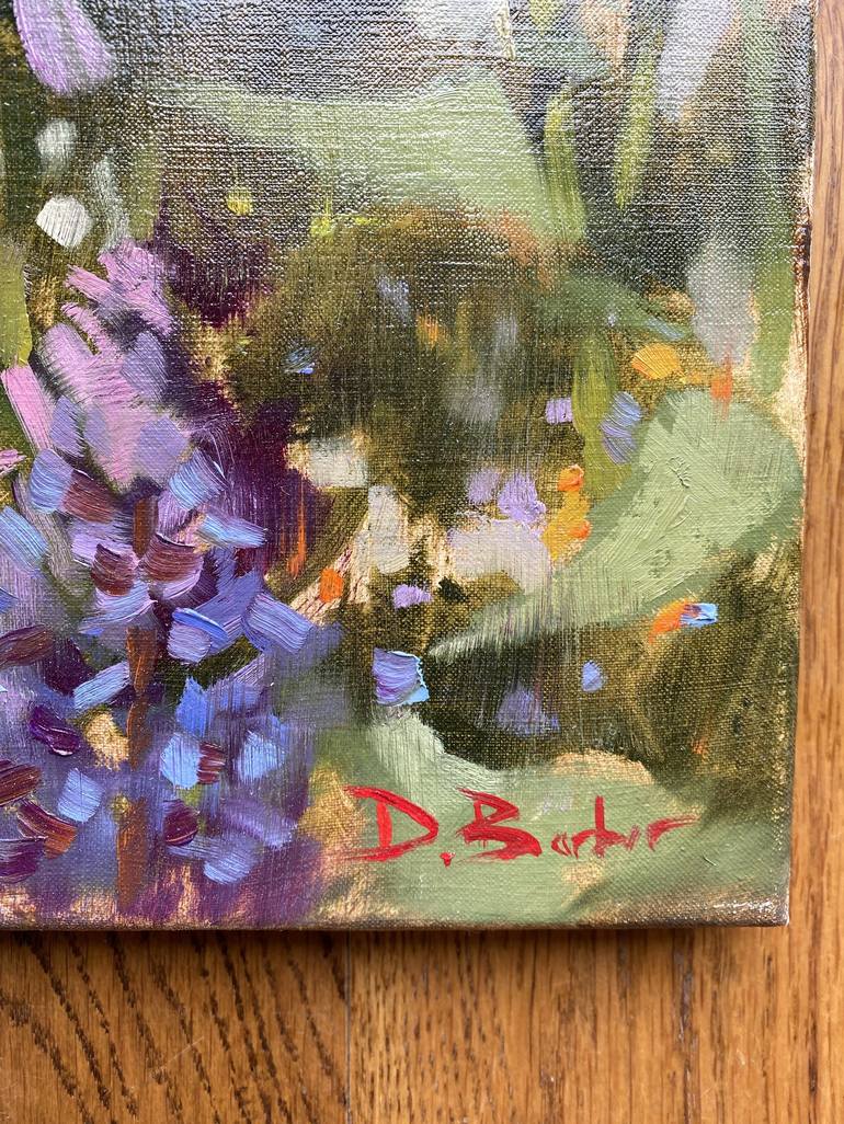 Original Impressionism Floral Painting by David Barber
