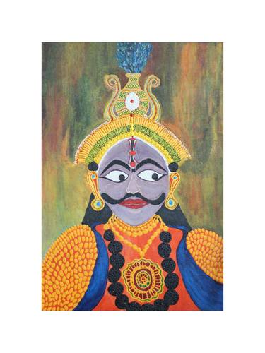Print of Folk Performing Arts Paintings by Radhika Rammoorthy