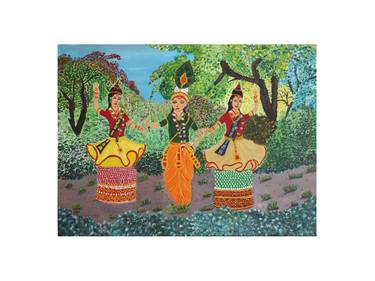 Print of Fine Art Performing Arts Paintings by Radhika Rammoorthy